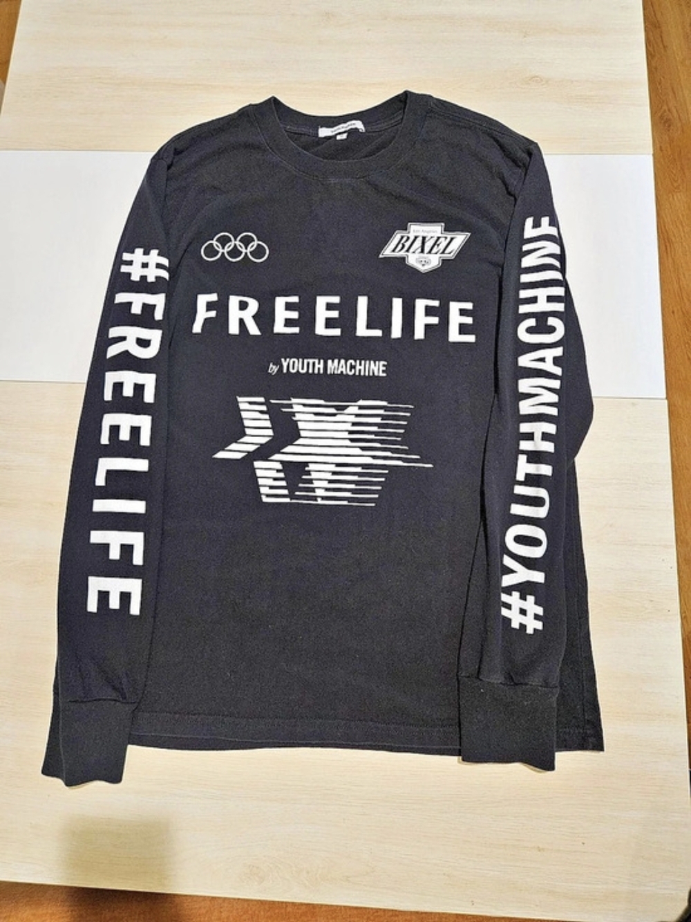 Youth Machine x Bixel Boys Freelife Long Sleeve Tee Black